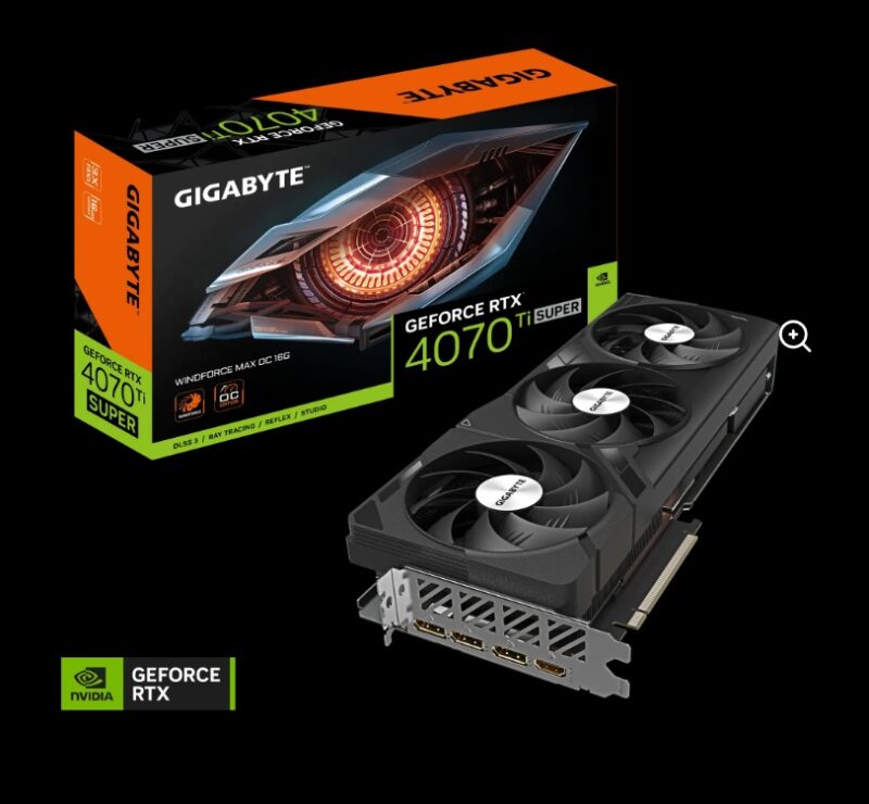 GIGABYTE  RTX 4070 Ti SUPER WINDFORCE MAX OC 16G