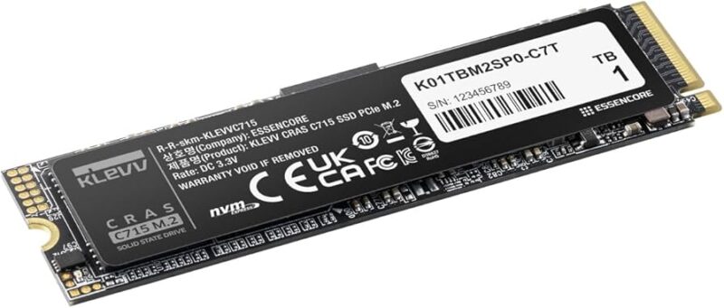 Klevv 科賦 CRAS C715 1TB TLC NVMe PCIe 3.0x4 M.2 2280 SSD