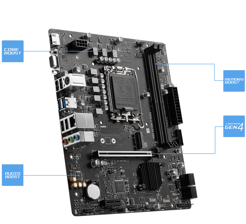 MSI PRO H610M-E DDR4 M-ATX Motherboard