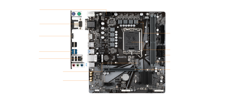 GIGABYTE H610M H DDR4 - Image 2