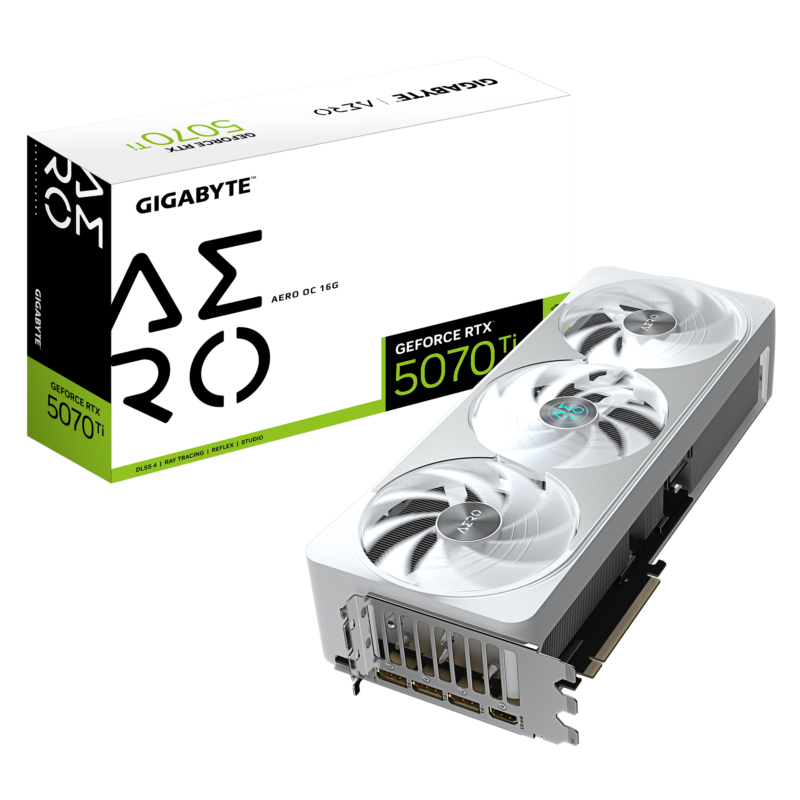 GIGABYTE GeForce RTX™ 5070 Ti AERO OC 16G