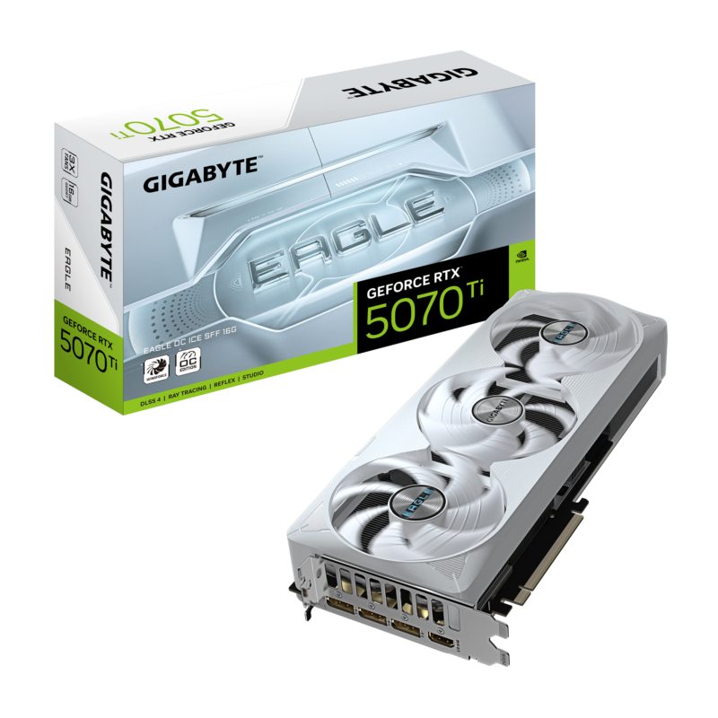 GIGABYTE GeForce RTX™ 5070 Ti EAGLE OC ICE SFF 16G