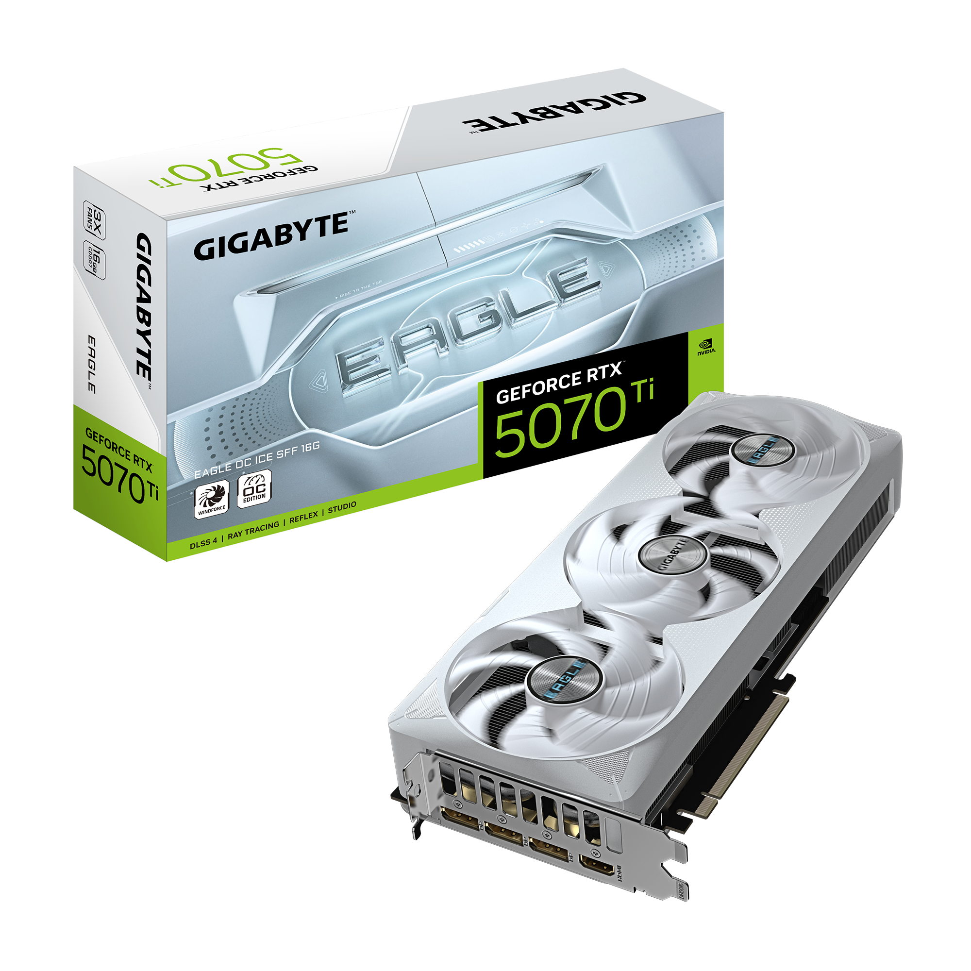 GIGABYTE GeForce RTX™ 5070 Ti EAGLE OC ICE SFF 16G