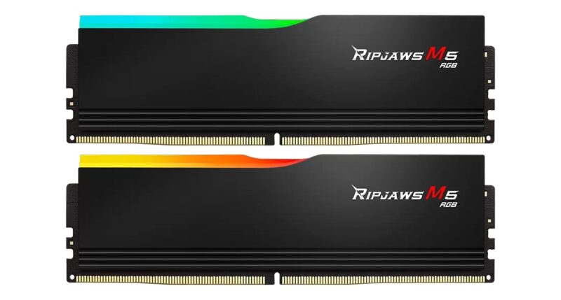 Ripjaws M5 RGB 焰刃 RGBDDR5-6000 CL30-40-40-96 1.40V32GB (2x16GB)Intel XMP